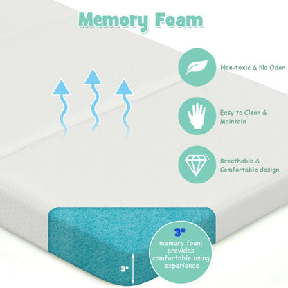 Tri-Fold Pack and Play Mattress with 3 Inch Ultra Soft Foam