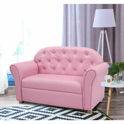 Kids Princess Armrest Chair Lounge Couch - Color: Pink