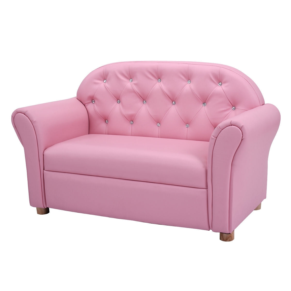 Kids Princess Armrest Chair Lounge Couch - Color: Pink