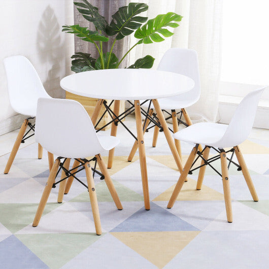 5 Pieces Kids Mid-Century Modern Table Chairs Set