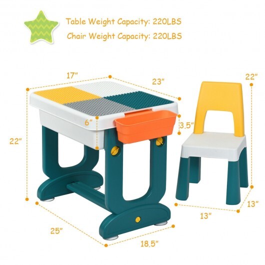 5-in-1 Kids Activity Table Set