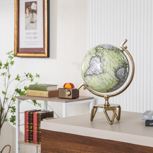 Educational Geographic 5/8/10 Inch World Globe with Triangle Metal Stand-10 inches - Size: 10 inches