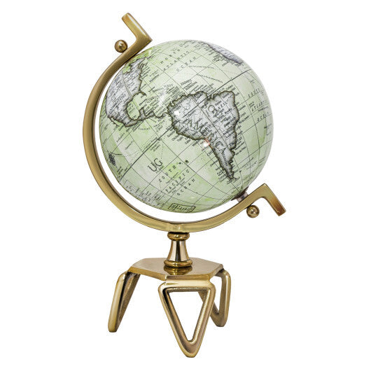 Educational Geographic 5/8/10 Inch World Globe with Triangle Metal Stand-8 inches - Size: 8 inches