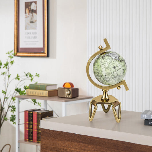 Educational Geographic 5/8/10 Inch World Globe with Triangle Metal Stand-5 inches - Size: 5 inches