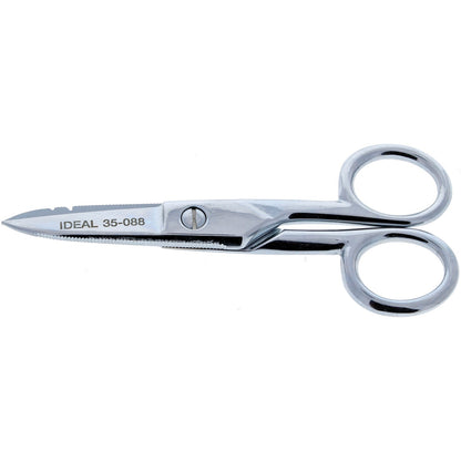 IDEAL 35-088 Electrician's Scissors with Stripping Notch