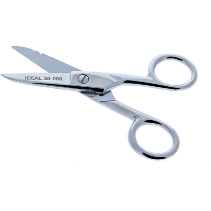 IDEAL 35-088 Electrician's Scissors with Stripping Notch