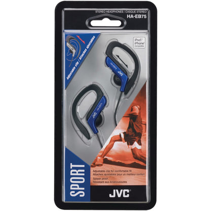 JVC HAEB75A Ear-Clip Earbuds (Blue)