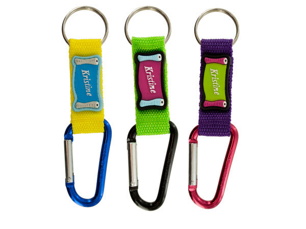 Carabiner Personalized Novelty Keychain ( Case of 144 )