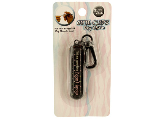 Cute Clipz Key Chain ( Case of 144 )