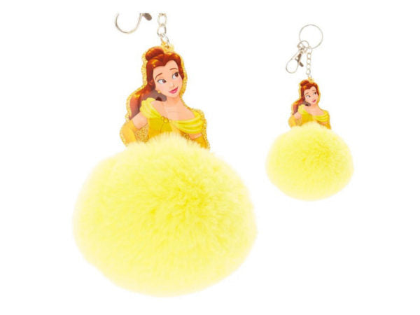 Disney Princess Belle Pom Pom Key Chain ( Case of 24 )