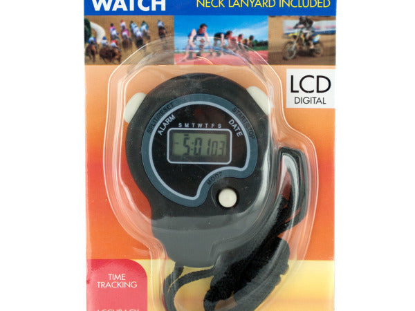 Sport Stopwatch with Neck Cord ( Case of 15 )