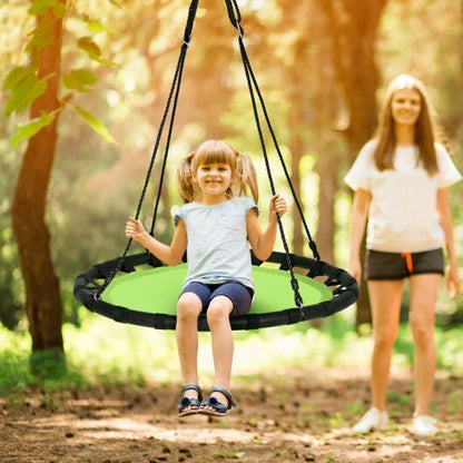 40" Flying Saucer Round Swing Kids Play Set-Blue