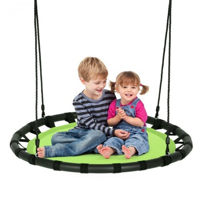 40" Flying Saucer Round Swing Kids Play Set-Blue