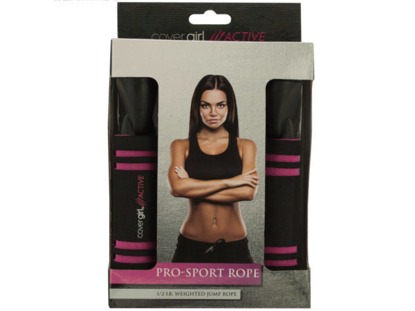 Cover Girl Active Pink & Black Pro-Sport Jump Rope ( Case of 16 )