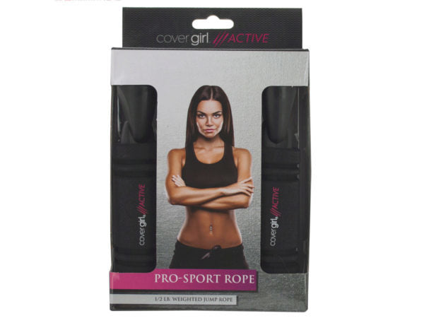 Cover Girl Active Black Pro-Sport Jump Rope ( Case of 12 )