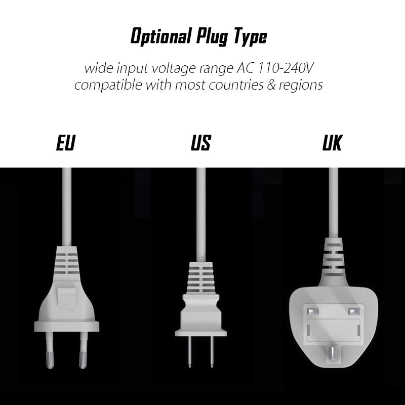 8 Port Multi Fast USB Charger Quick Charge 3.0 Multiple USB Phone Charging Station Universal USB HUB Charger QC 3.0 LED Display US plug