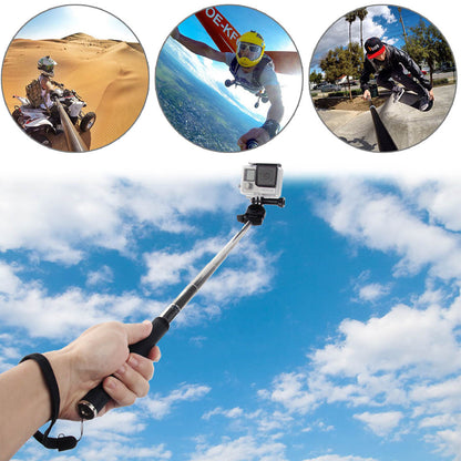 Selfie Stick Mobile Phone Holder Cellphone Tripod Artifact Rod For DJI Osmo Action Camera black