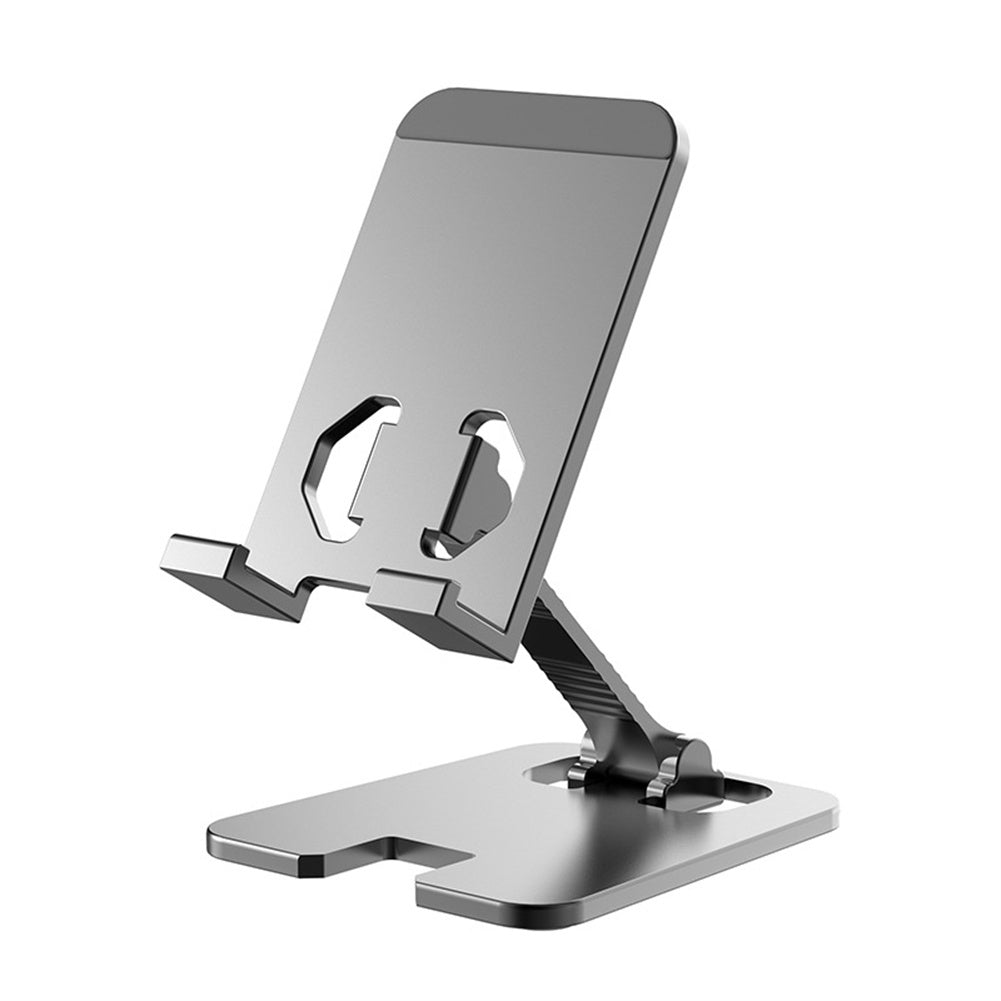 H8-01 Foldable Phone Stand For Desk Angle Height Adjustable Cell Phone Holder Portable Tablet Cradle Desktop Dock gray