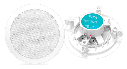 Pyle speakers 6.5" in ceiling home;8 ohm waterproof;300watt;*pair*