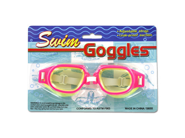 Leak-Proof Adjustable Swim Goggles ( Case of 240 )