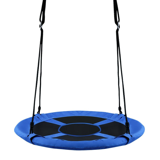 40 Inch Flying Saucer Tree Swing Indoor Outdoor Play Set-Blue - Color: Blue