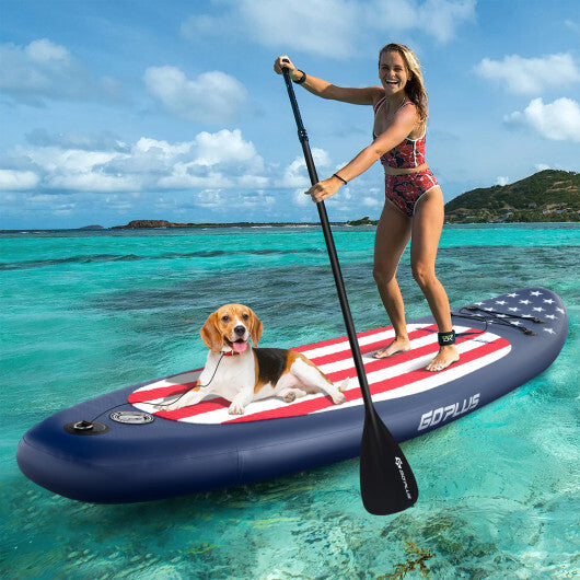 Inflatable Paddle Board with Removable Fin and Backpack-A