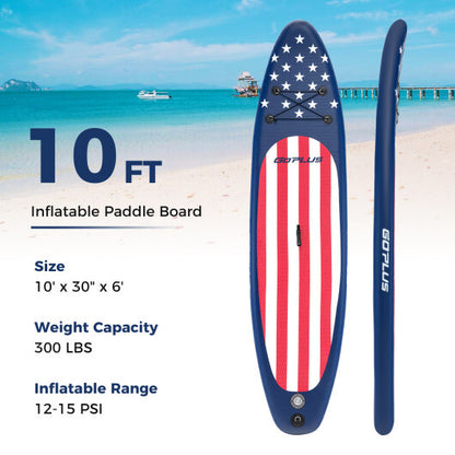 Inflatable Paddle Board with Removable Fin and Backpack-A