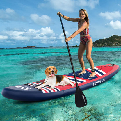 Inflatable Paddle Board with Removable Fin and Backpack-A