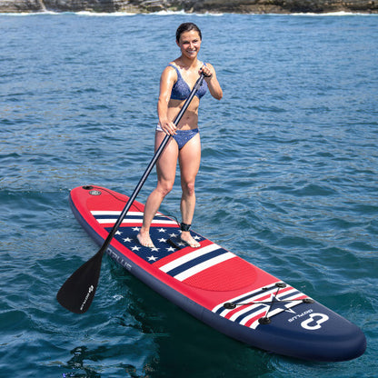 Inflatable Paddle Board with Removable Fin and Backpack-A