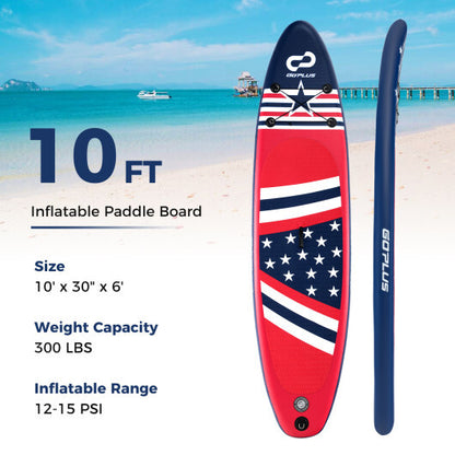 Inflatable Paddle Board with Removable Fin and Backpack-A