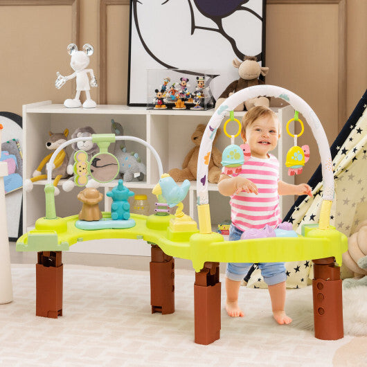 3-in-1 Baby Activity Center with 3-position for 0-24 Months-Pink