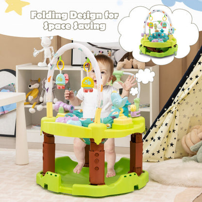 3-in-1 Baby Activity Center with 3-position for 0-24 Months-Pink