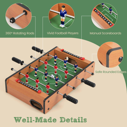 20 Inch Indoor Competition Game Soccer Table - Color: Brown