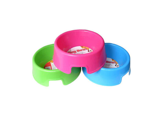 Dog bowl in assorted bright colors ( Case of 12 )