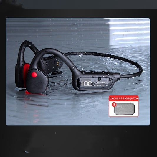 Color: Upgrade Black, style: 16G - Waterproof Professional Bone Conduction Bluetooth Wireless Motion