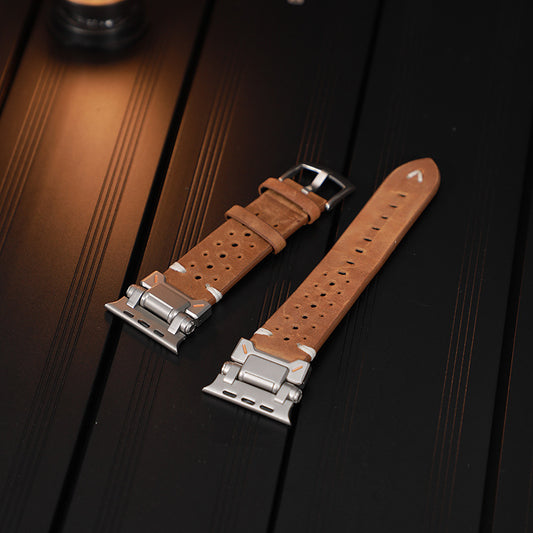 Mechanical Style Cowhide Modified Strap