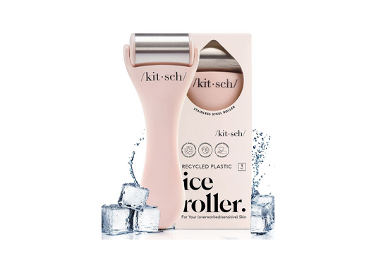 Kitsch - Ice Roller for Face - Stainless Steel Ice Face Roller Skin Care, Pink