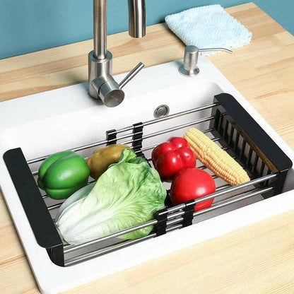 Kitchen Stainless Steel Sink Drainer Rack | Over the Sink Dish Rack