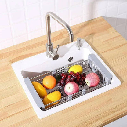 Kitchen Stainless Steel Sink Drainer Rack | Over the Sink Dish Rack