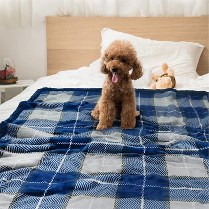 Luxurious Sherpa Fleece Reversible Dog Blanket