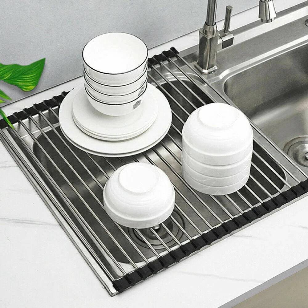 Roll-Up Dish Drying Rack | Sink Roll