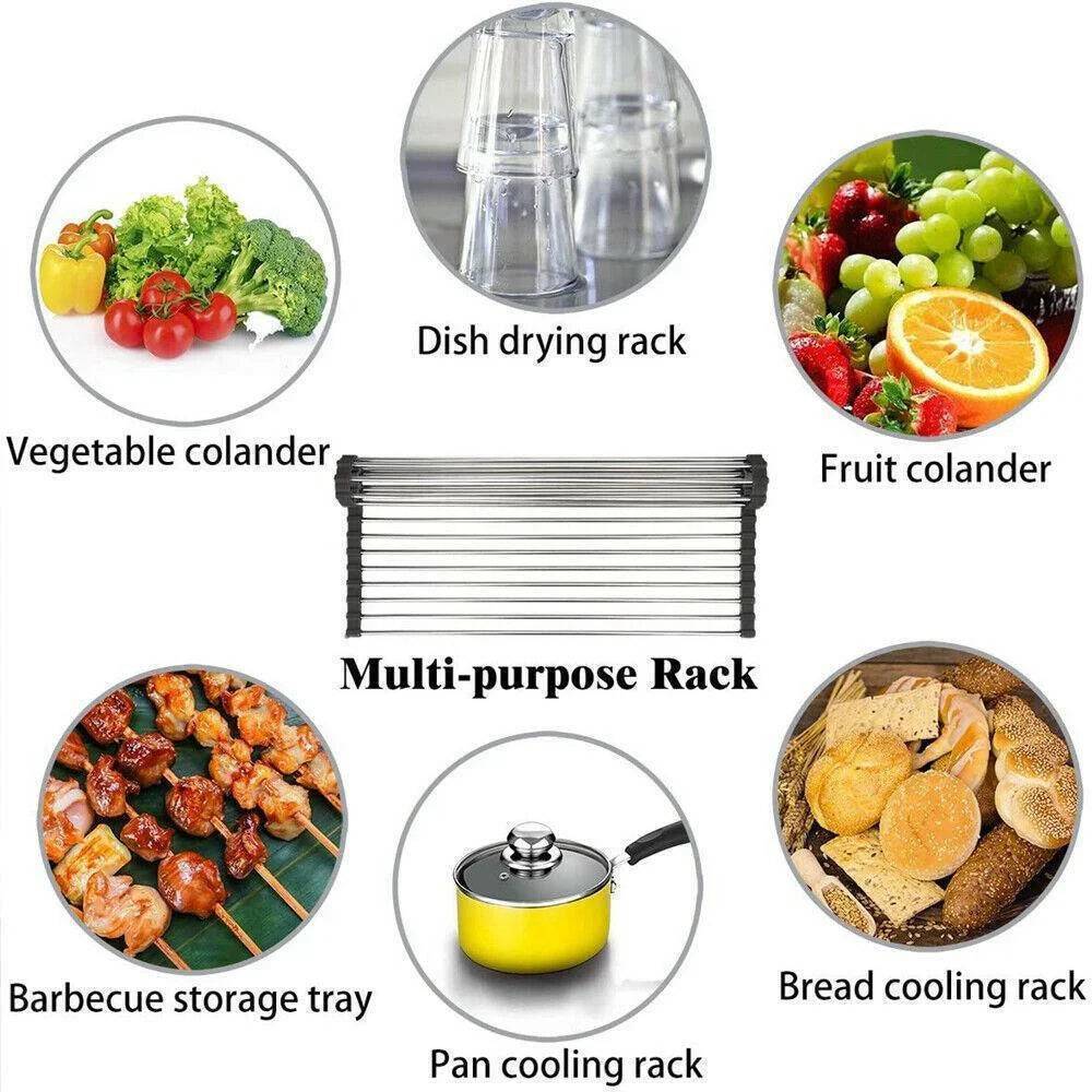 Roll-Up Dish Drying Rack | Sink Roll