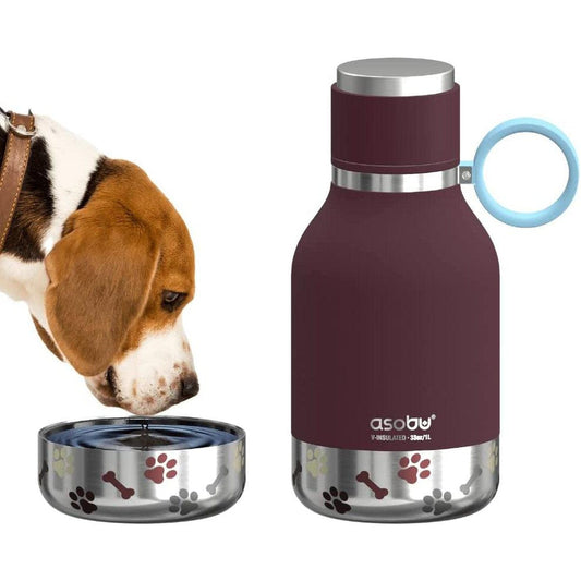 Vacuum Insulated Dog Bowl & Bottle Combo